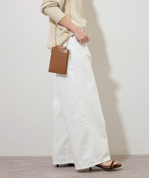 JOURNAL STANDARD relume（ジャーナルスタンダード　レリューム）の「《追加2》タックデニムワイドレッグ（デニムパンツ・レディース・ホワイト/ブルー系その他・38/36）」の10枚目の写真