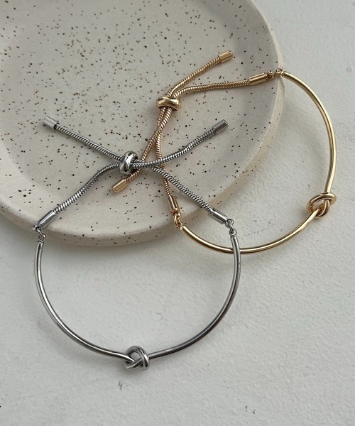 GOLDY(ゴールディ)の「〈GOLDY/ゴールディ〉スライドボールノットブレス(ブレスレット・レディース・ゴールド/シルバー・FREE)」の3枚目の写真