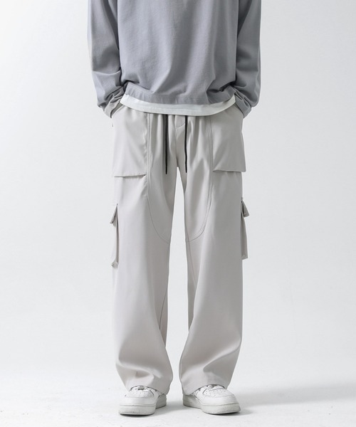 VIBGYOR(ヴィブジョー)の「カーゴパンツ(BL)(カーゴパンツ・レディース・ブラック/グレー・MEDIUM/LARGE)」の2枚目の写真