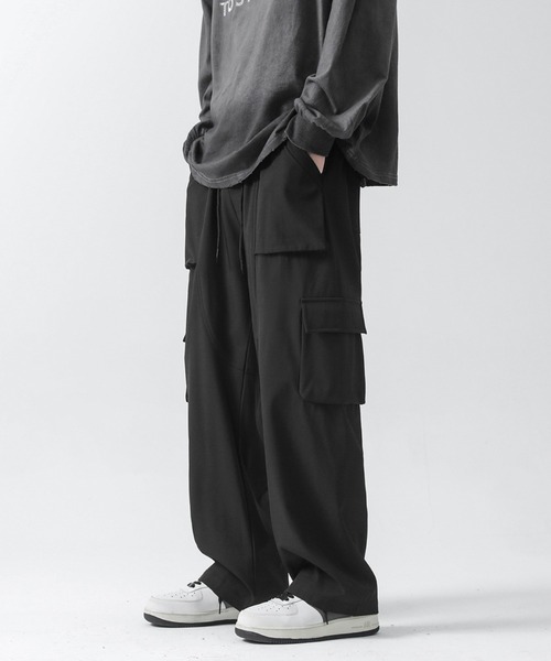 VIBGYOR(ヴィブジョー)の「カーゴパンツ(BL)(カーゴパンツ・レディース・ブラック/グレー・MEDIUM/LARGE)」の5枚目の写真