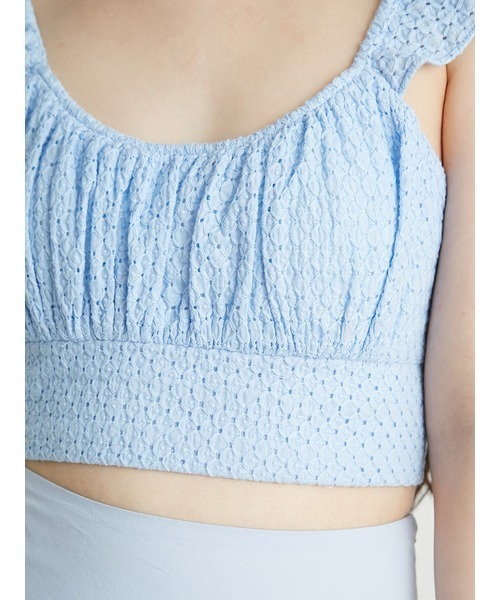 LILY BROWN（リリーブラウン）の「【LILY BROWN Lingerie】コットンレースフリルビスチェ（シャツ/ブラウス・レディース・ブルー/ホワイト・FREE）」の13枚目の写真