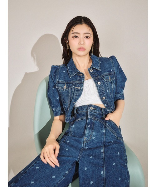 LILY BROWN（リリーブラウン）の「【LILY BROWN Lingerie】コットンレースフリルビスチェ（シャツ/ブラウス・レディース・ブルー/ホワイト・FREE）」の5枚目の写真