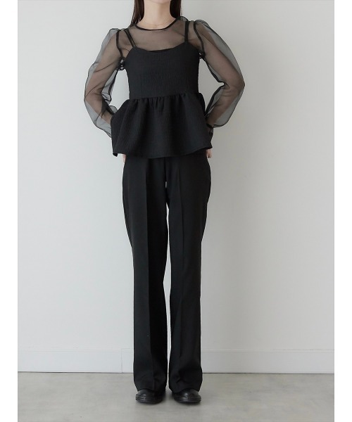 amel（エイメル）の「パフスリーブシアーブラウス/ブラック（シャツ/ブラウス・レディース・ブラック・FREE）」の8枚目の写真