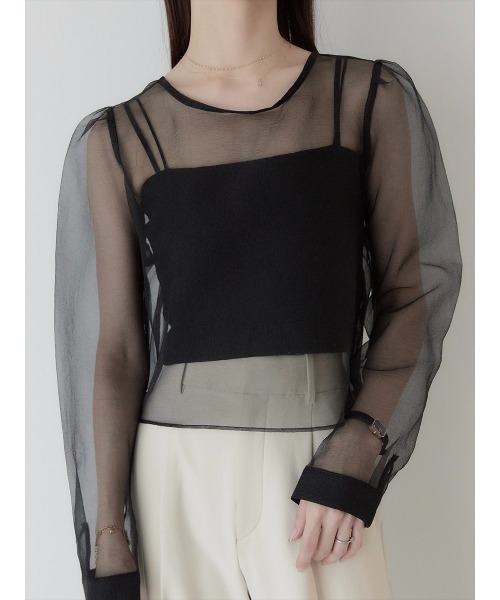 amel（エイメル）の「パフスリーブシアーブラウス/ブラック（シャツ/ブラウス・レディース・ブラック・FREE）」の21枚目の写真