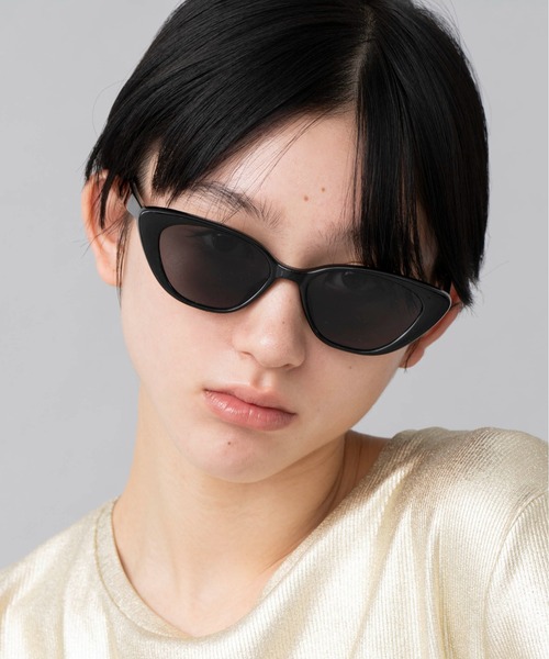 最終値下げ　ブラック キャットアイ サングラス A.D.S.R ADSR ブラック キャットアイ サングラス SALENA 01 箱付き