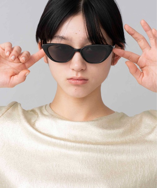 Casselini(キャセリーニ)の「Casselini(キャセリーニ)キャッツアイサングラス(サングラス・レディース・グレー/クリーム/ブラック・FREE)」の9枚目の写真