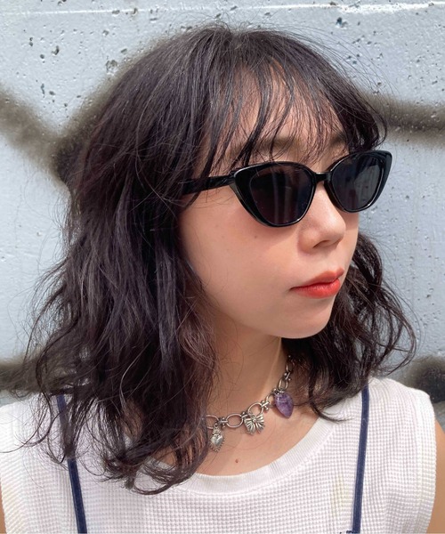 Casselini(キャセリーニ)の「Casselini(キャセリーニ)キャッツアイサングラス(サングラス・レディース・グレー/クリーム/ブラック・FREE)」の15枚目の写真