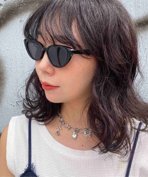 Casselini(キャセリーニ)の「Casselini(キャセリーニ)キャッツアイサングラス(サングラス・レディース・グレー/クリーム/ブラック・FREE)」の14枚目の写真