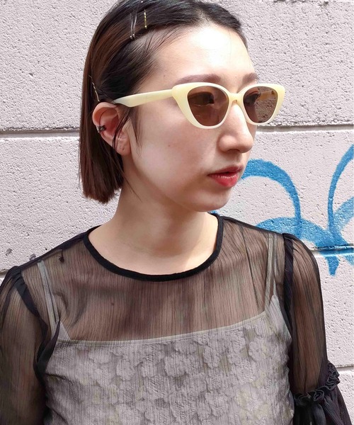 Casselini(キャセリーニ)の「Casselini(キャセリーニ)キャッツアイサングラス(サングラス・レディース・グレー/クリーム/ブラック・FREE)」の13枚目の写真