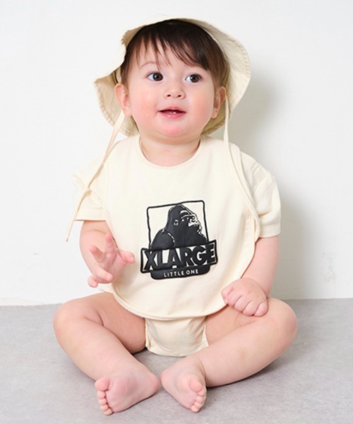 XLARGE KIDS（エクストララージキッズ）の「OGゴリラカバーオール（ロンパース・キッズ・ブラック/ホワイト/グリーン・70cm）」の14枚目の写真