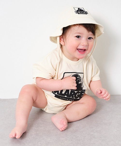 XLARGE KIDS（エクストララージキッズ）の「OGゴリラカバーオール（ロンパース・キッズ・ブラック/ホワイト/グリーン・70cm）」の16枚目の写真