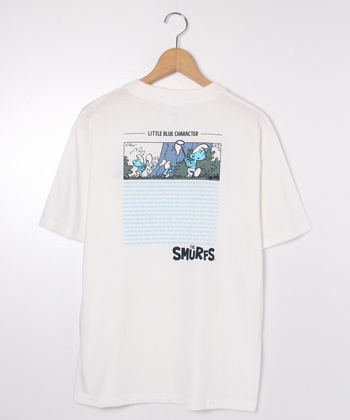 ALWAYS GOOD TIME（オルウェイズグッドタイム）の「【THE SMURFS/スマーフ】天竺クルーネック半袖 ワンポイント刺繍・プリントＴシャツ（Tシャツ/カットソー・メンズ・スミクロ/グリーン/オフホワイト/グレイッシュベージュ・M/L/LL）」の20枚目の写真