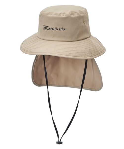 DC SHOES（ディーシーシューズ）の「24 KD SHADE HAT/DCキッズシェードハット（ハット・キッズ・ブラック×ブラック/ベージュ・FREE）」の2枚目の写真