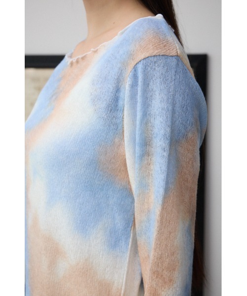 AZUL by moussy(アズールバイマウジー)の「タイダイリブカットソー(Tシャツ/カットソー・レディース・ベージュ系その他/ピンク系その他・FREE)」の10枚目の写真
