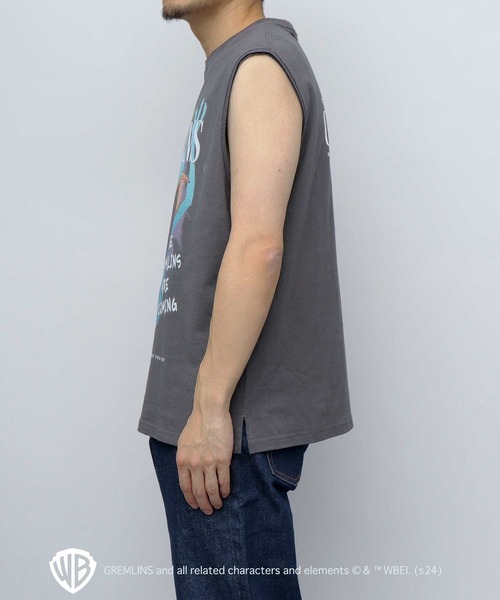 A.M.S.(エーエムエス)の「GREMRINS グレムリン 古着風 ギズモ プリント ノースリーブ Tシャツ(Tシャツ/カットソー・メンズ・スミクロ・M/L/XL)」の11枚目の写真