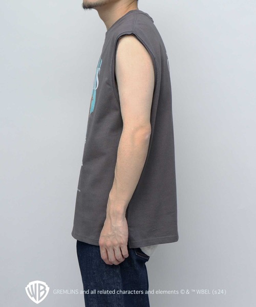 A.M.S.(エーエムエス)の「GREMRINS グレムリン 古着風 ギズモ プリント ノースリーブ Tシャツ(Tシャツ/カットソー・メンズ・スミクロ・M/L/XL)」の13枚目の写真
