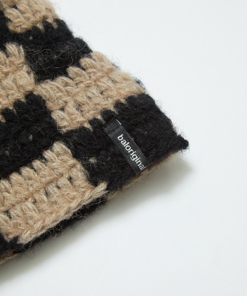 BAL(バル)の「【BAL(バル)/2024秋冬】CHECKERED HAND KNIT BUCKET HAT(ハット・メンズ・ブラウン/ブラック・FREE)」の5枚目の写真