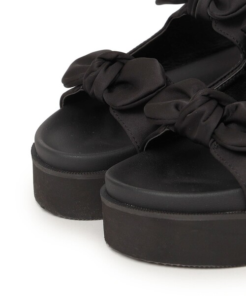 SHIPS any(シップス エニィ)の「SHIPS any: リボン ボリュームソール サンダル(サンダル・レディース・ブラック/オフホワイト・36/37/38)」の11枚目の写真