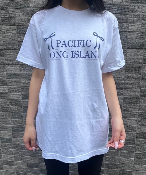 fiere(フィエール)の「リボンデザインTシャツ(Tシャツ/カットソー・レディース・ホワイト・M/L)」の2枚目の写真