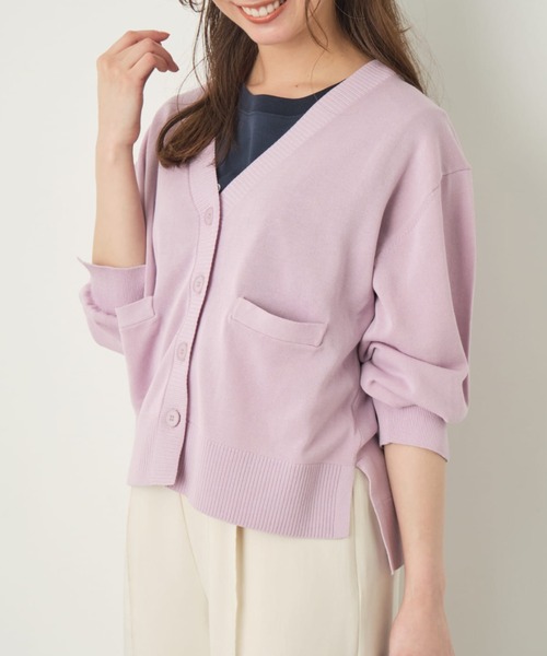 スリットデザインカーディガン【低身長・小柄女性】（カーディガン/ボレロ）｜COHINA（コヒナ）