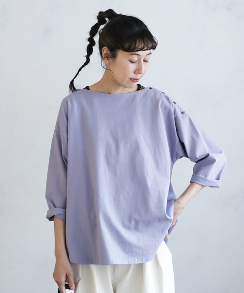 soulberry(ソウルベリー)の「1着プルオーバー(Tシャツ/カットソー・レディース・オフホワイト/パープル/スミクロ・LL/L/5L/4L/3L/M)」の18枚目の写真