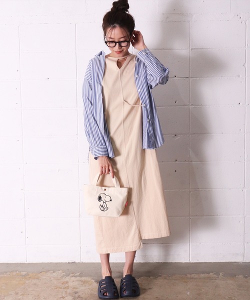 PEANUTS（ピーナッツ）の「(LF)【PEANUTS】プリント キャンバス ミニ トートバッグ（トートバッグ・レディース・アイボリー系1/アイボリー系5/アイボリー系4/アイボリー系3/アイボリー系2・ONE SIZE）」の6枚目の写真