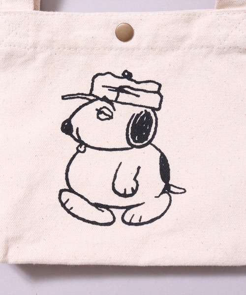 PEANUTS（ピーナッツ）の「(LF)【PEANUTS】プリント キャンバス ミニ トートバッグ（トートバッグ・レディース・アイボリー系1/アイボリー系5/アイボリー系4/アイボリー系3/アイボリー系2・ONE SIZE）」の12枚目の写真
