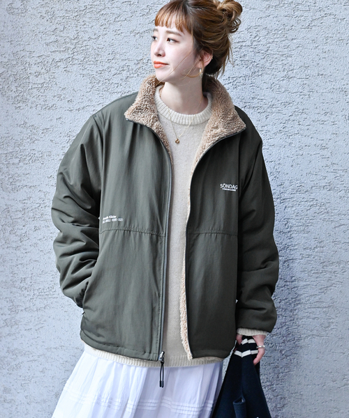 セール】O.D.リバーシブルパークボアジャケット（ブルゾン）｜B.C