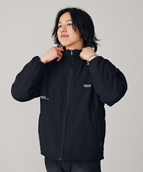 【新品】ハイスペック　ゴルフ　リバーシブル　ジャケット　ボア　定価19800円 新色追加 2Wayリバーシブル 両A面オーバーサイズワンポイントサークル