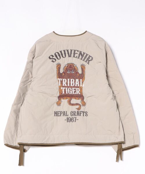 セール】スーベニア刺繍キルトJK（ノーカラージャケット）｜KRIFF