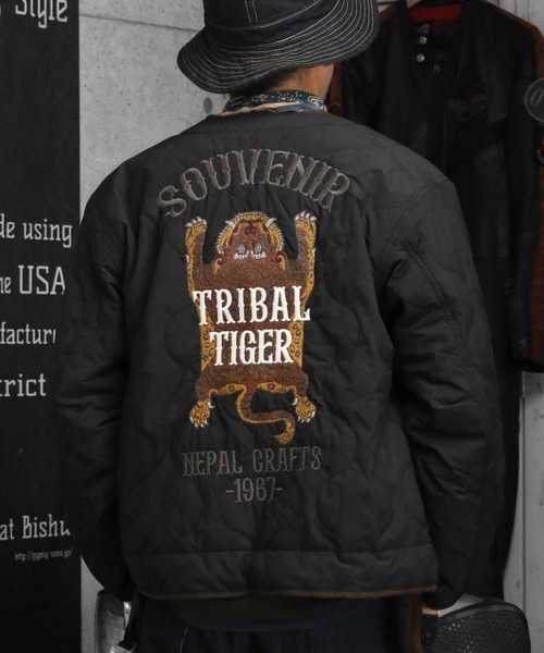 セール】スーベニア刺繍キルトJK（ノーカラージャケット）｜KRIFF