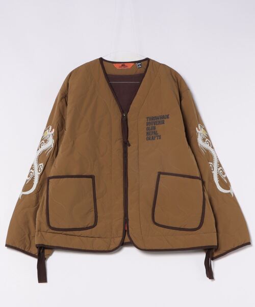 セール】スーベニア刺繍キルトJK（ノーカラージャケット）｜KRIFF