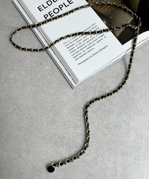 DouDou（ドゥドゥ）の「チェーンレザーベルト（ベルト・レディース・ゴールド/シルバー・FREE）」の8枚目の写真