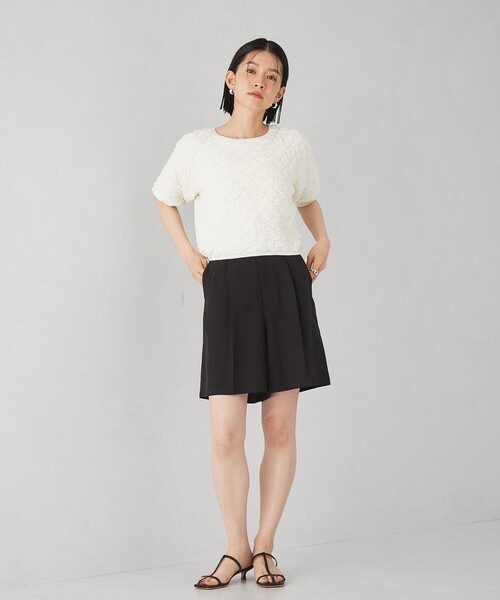 EMMEL REFINES(エメルリファインズ)の「<EMMEL REFINES>EM HW クルーネック ポコ ニット(ニット/セーター・レディース・グレー/オフホワイト/ピンク・FREE)」の4枚目の写真