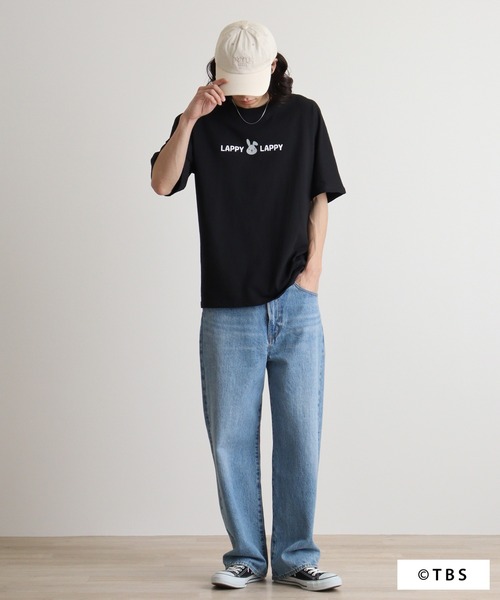 ラッピープリントドルマンBIGTシャツ（Tシャツ/カットソー