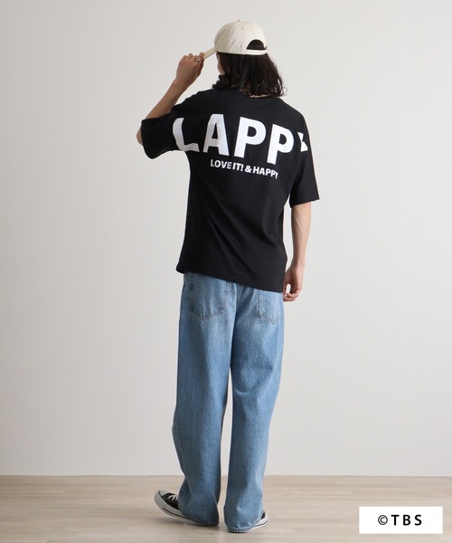 ラッピープリントドルマンBIGTシャツ（Tシャツ/カットソー