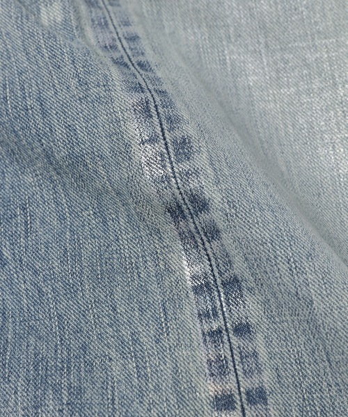 SUGARHILL(シュガーヒル)の「FOILED DENIM TROUSERS WIDE CUT(デニムパンツ・メンズ・インディゴブルー/ブラック・32/30/34)」の5枚目の写真