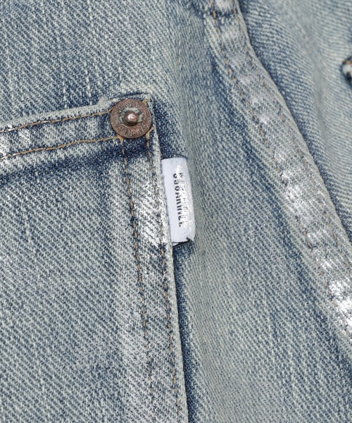 SUGARHILL(シュガーヒル)の「FOILED DENIM TROUSERS WIDE CUT(デニムパンツ・メンズ・インディゴブルー/ブラック・32/30/34)」の7枚目の写真