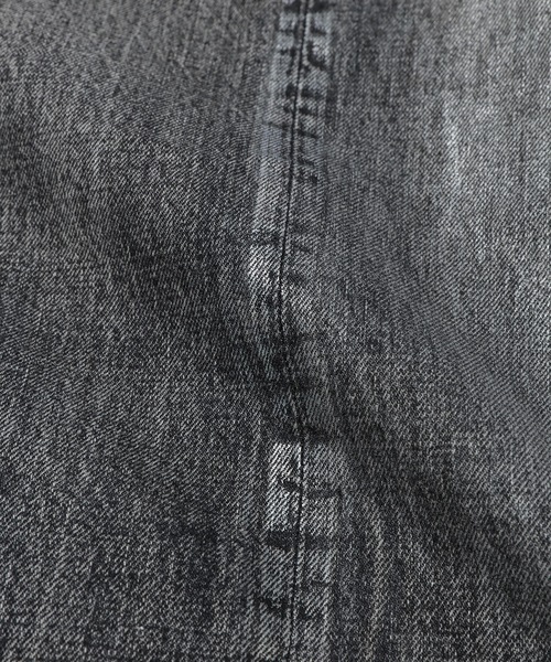 SUGARHILL(シュガーヒル)の「FOILED DENIM TROUSERS WIDE CUT(デニムパンツ・メンズ・インディゴブルー/ブラック・32/30/34)」の9枚目の写真