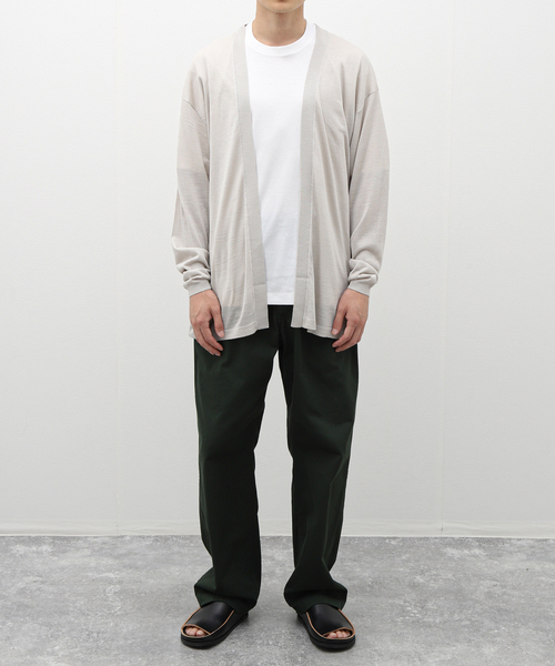 EDIFICE（エディフィス）の「シルク ニット カーディガン（カーディガン/ボレロ・メンズ・レッド/グレー/ブラック・LARGE/MEDIUM）」の4枚目の写真