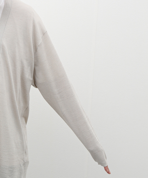 EDIFICE（エディフィス）の「シルク ニット カーディガン（カーディガン/ボレロ・メンズ・レッド/グレー/ブラック・LARGE/MEDIUM）」の10枚目の写真