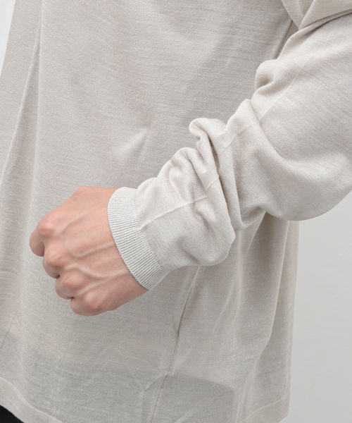 EDIFICE（エディフィス）の「シルク ニット カーディガン（カーディガン/ボレロ・メンズ・レッド/グレー/ブラック・LARGE/MEDIUM）」の11枚目の写真