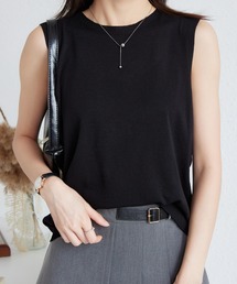 ノースリーブクルーネックTシャツ
