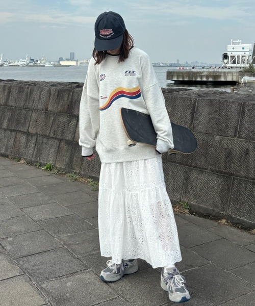 Birthday room(バースデイルーム)の「ゲームロゴプリント裏毛スウェット / game logo print fleece sweat(スウェット・レディース・ホワイト/グレー/ネイビー・FREE)」の17枚目の写真