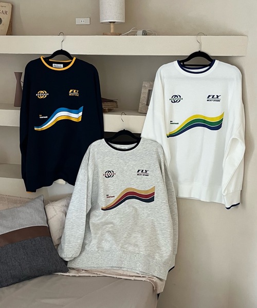 Birthday room(バースデイルーム)の「ゲームロゴプリント裏毛スウェット / game logo print fleece sweat(スウェット・レディース・ホワイト/グレー/ネイビー・FREE)」の18枚目の写真