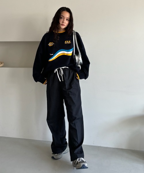 Birthday room(バースデイルーム)の「ゲームロゴプリント裏毛スウェット / game logo print fleece sweat(スウェット・レディース・ホワイト/グレー/ネイビー・FREE)」の11枚目の写真