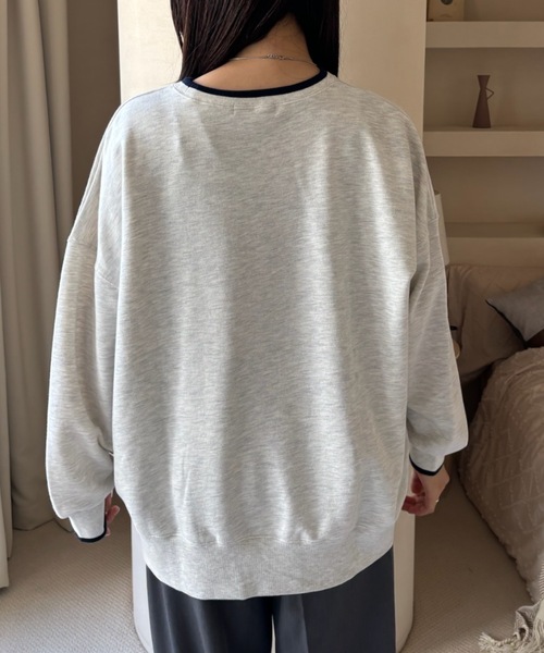 Birthday room(バースデイルーム)の「ゲームロゴプリント裏毛スウェット / game logo print fleece sweat(スウェット・レディース・ホワイト/グレー/ネイビー・FREE)」の8枚目の写真