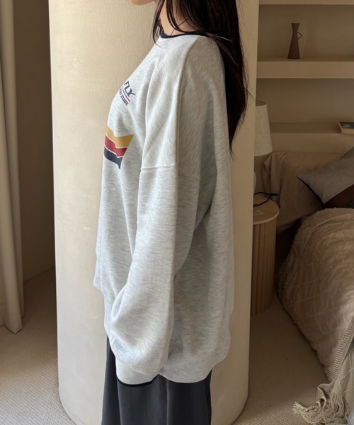 Birthday room(バースデイルーム)の「ゲームロゴプリント裏毛スウェット / game logo print fleece sweat(スウェット・レディース・ホワイト/グレー/ネイビー・FREE)」の7枚目の写真