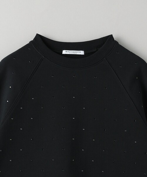 BEAUTY&YOUTH UNITED ARROWS（ビューティーアンドユースユナイテッドアローズ）の「裏毛 ラインストーン プルオーバー（スウェット・レディース・グレー/ブラック・FREE）」の14枚目の写真