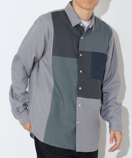 ポリエステルツイル クレイジーボタンシャツ（シャツ/ブラウス）｜BEAMS HEART（ビームスハート）